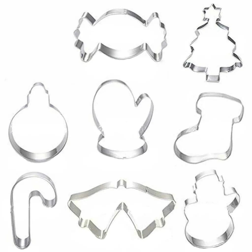 Рождественская форма для печенья и тортов из нержавеющей стали инструмент