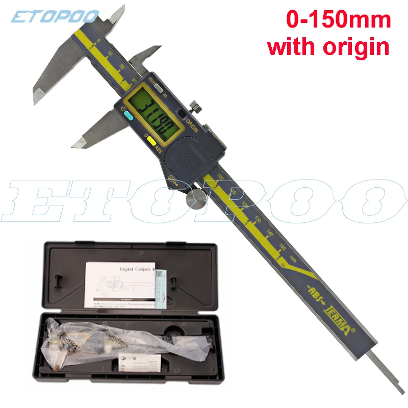 

ETOOPO Цифровой штангенциркуль 0-150 мм
