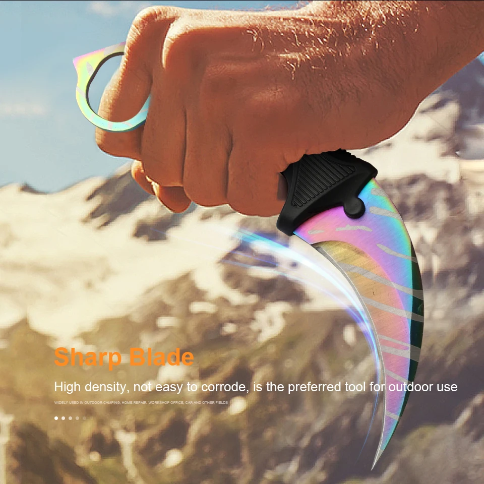 JelBo Karambit нож с оболочкой портативный карманный нож лезвие из нержавеющей стали Складной нож инструменты для охоты
