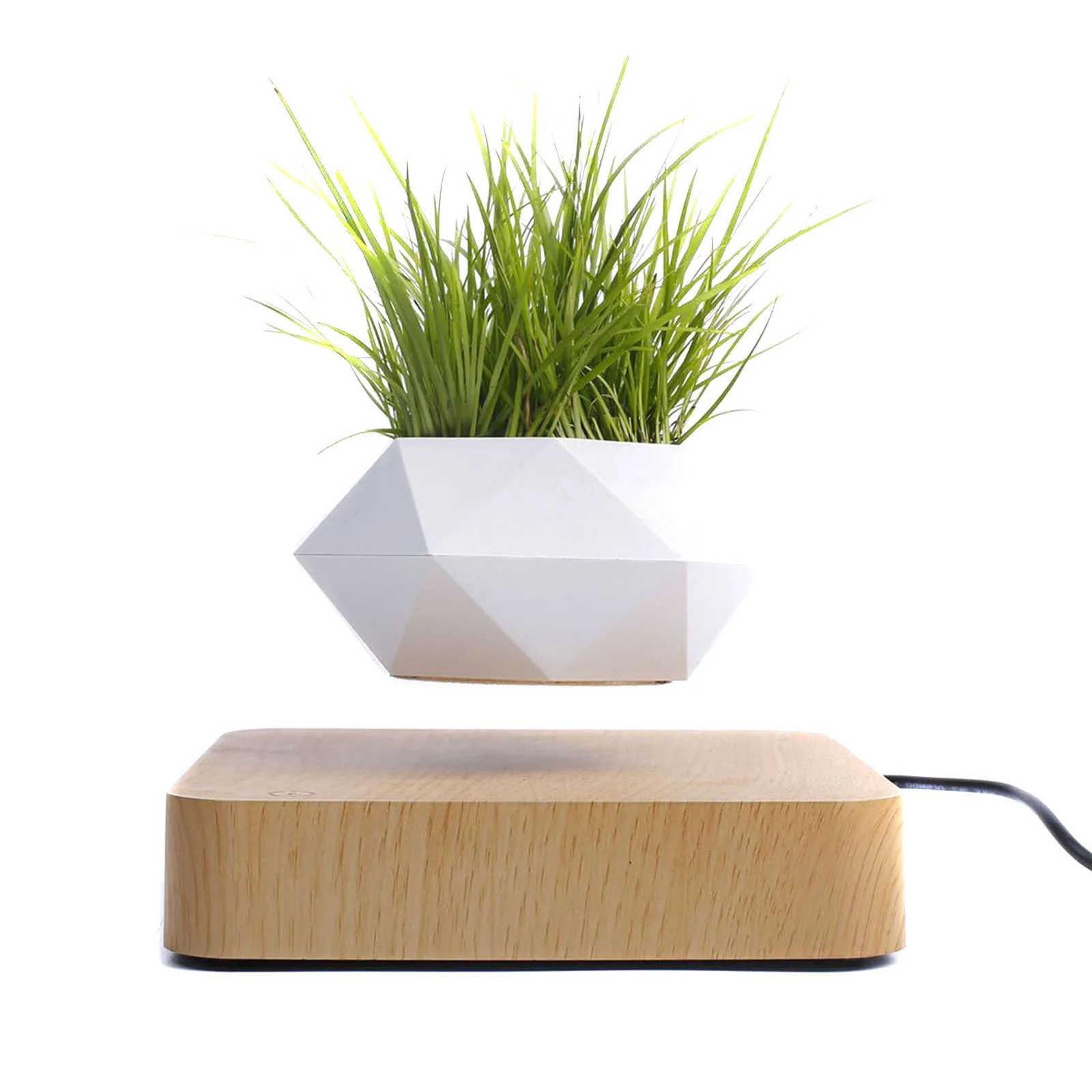 

Levitating Air Bonsai Pot Rotation Flower Magnetic Floating Plant Floating Pot Potted Plant Desk Decors Christmas Birthday Gift