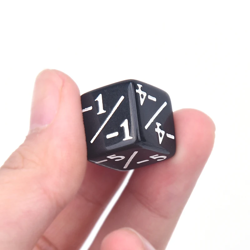 

10x Dice Counters 5 Positive +1/+1 & 5 Negative -1/-1 Table Game Funny Dices Indoor Entertainment Scoring Toys