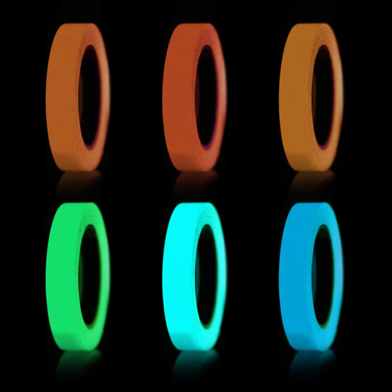 

Luminous Fluorescent Warning Tape Home Decoration Night Self-adhesive Glow In The Dark Sticker Tape Safety Security Decor Tape