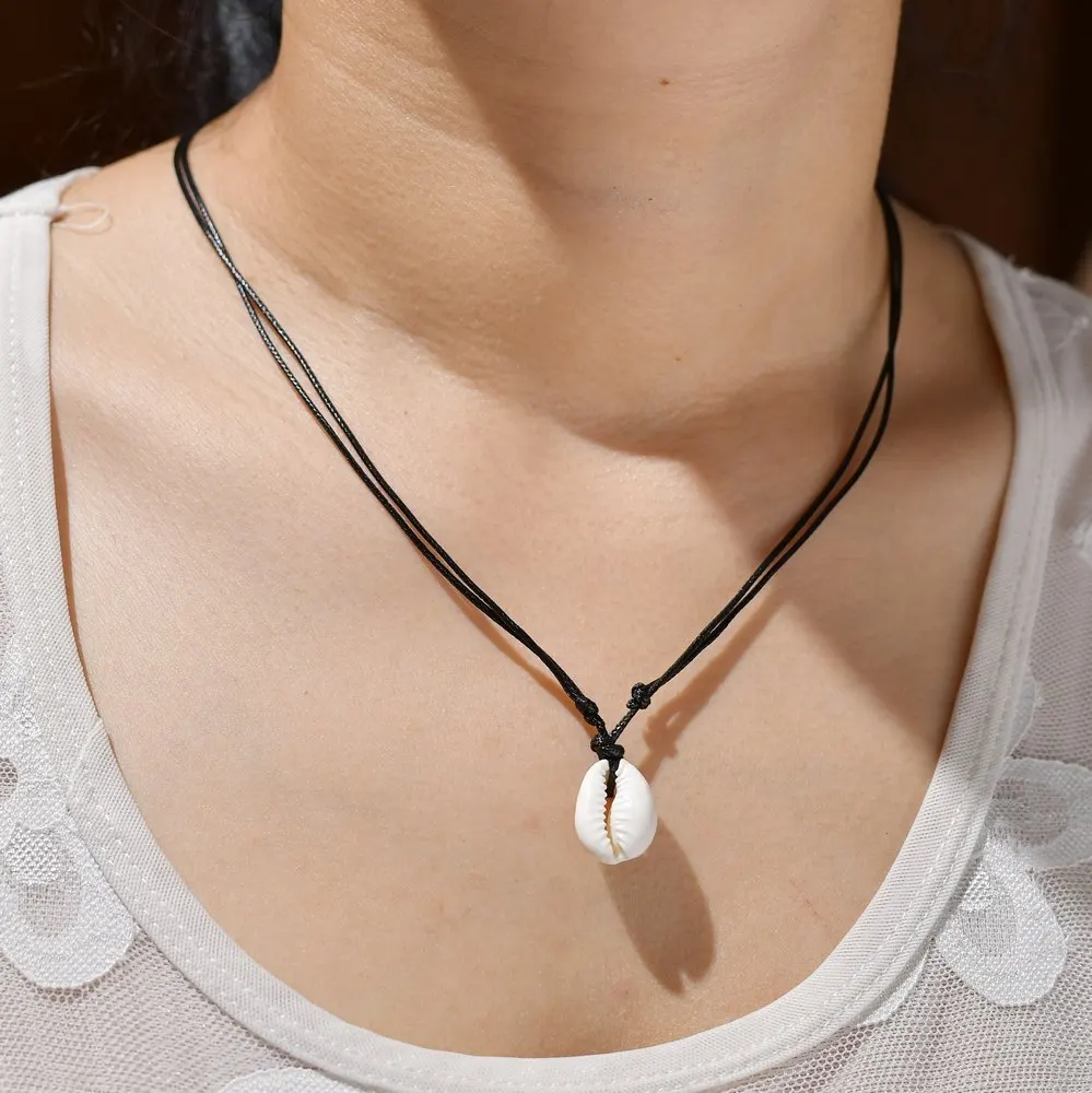 Новинка 2020 горячая Подвеска из морской раковины ожерелье летняя цепочка веревка