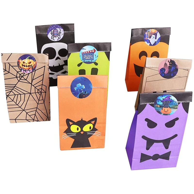 

2020 New 500pcs Halloween 1 Inch Sticker Label Cartoon Cute Gift Envelope Sealing Stickers Tag for Party Boys and Girls Reward