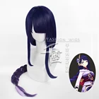 Genshin Impact Baal Косплей Райден шогун парик 100 см синий фиолетовый парик косплей аниме косплей парик термостойкие синтетические парики