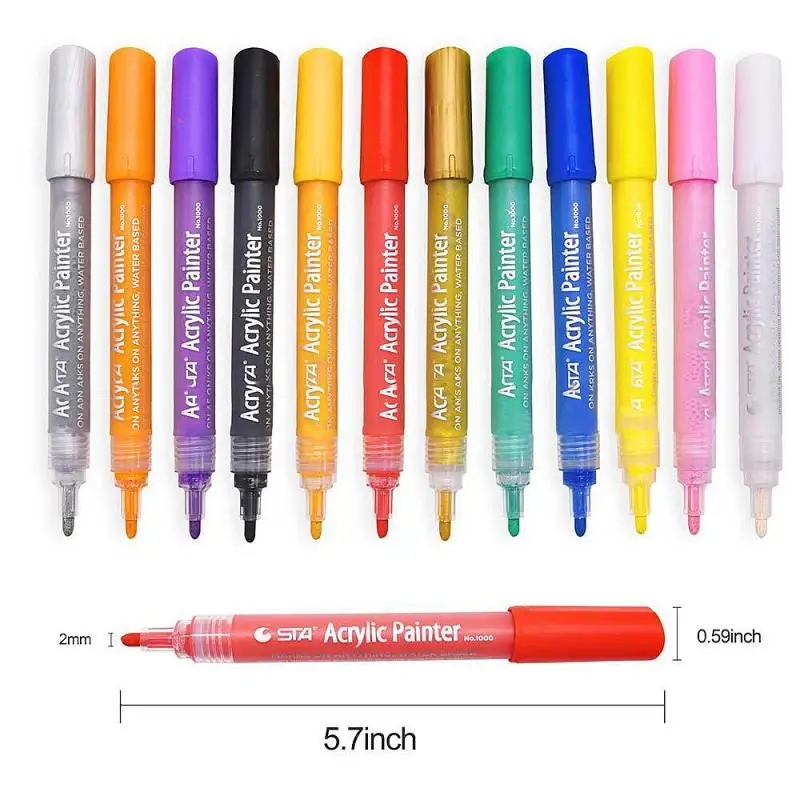 Водостойкие акриловые маркеры для краски керамики автомобильных шин металла