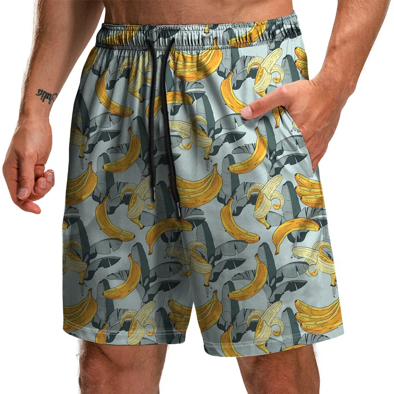 

2021 NEW Men's Food Fruit Sushi Pattern Beach Casual Shorts 3D Boardshorts Men/Women Short Pants men clothing Large Size S-6X