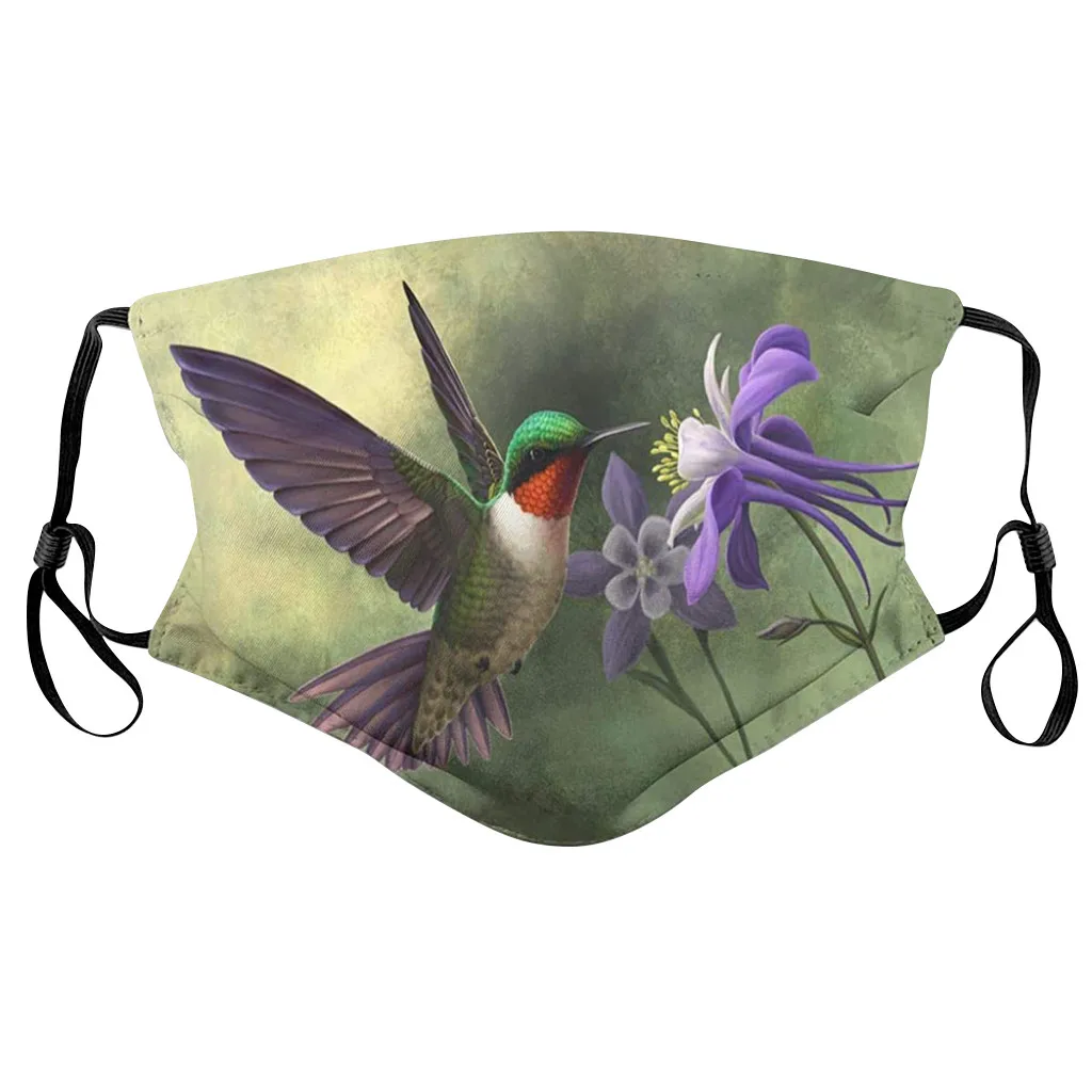 

-Unisex Outdoor Face Washable Breathable Reusable 1PC Mask With 2PC Filter Mask Pizza Printing Washable mascarillas masque F922