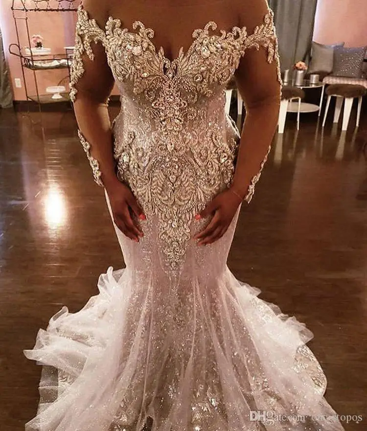 Блестящие сексуальные потрясающие свадебные платья 2019 в африканском