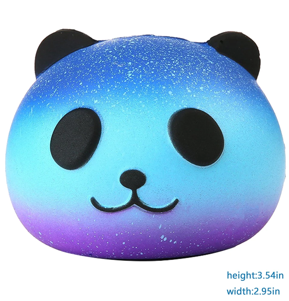 panda head Торт мягкий супер герой Человек-паук олень сквиши игрушка сжимает сквиши игрушка сквиши медленно поднимающаяся игрушка для снятия стресса дети - Цвет: panda head