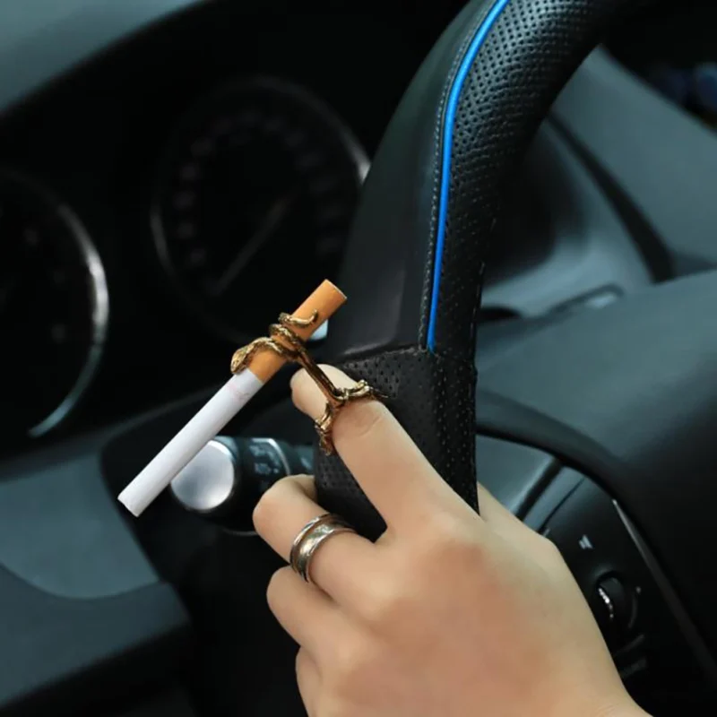Кольцо-держатель для сигарет металлический зажим пальцев в виде змеи женщин и
