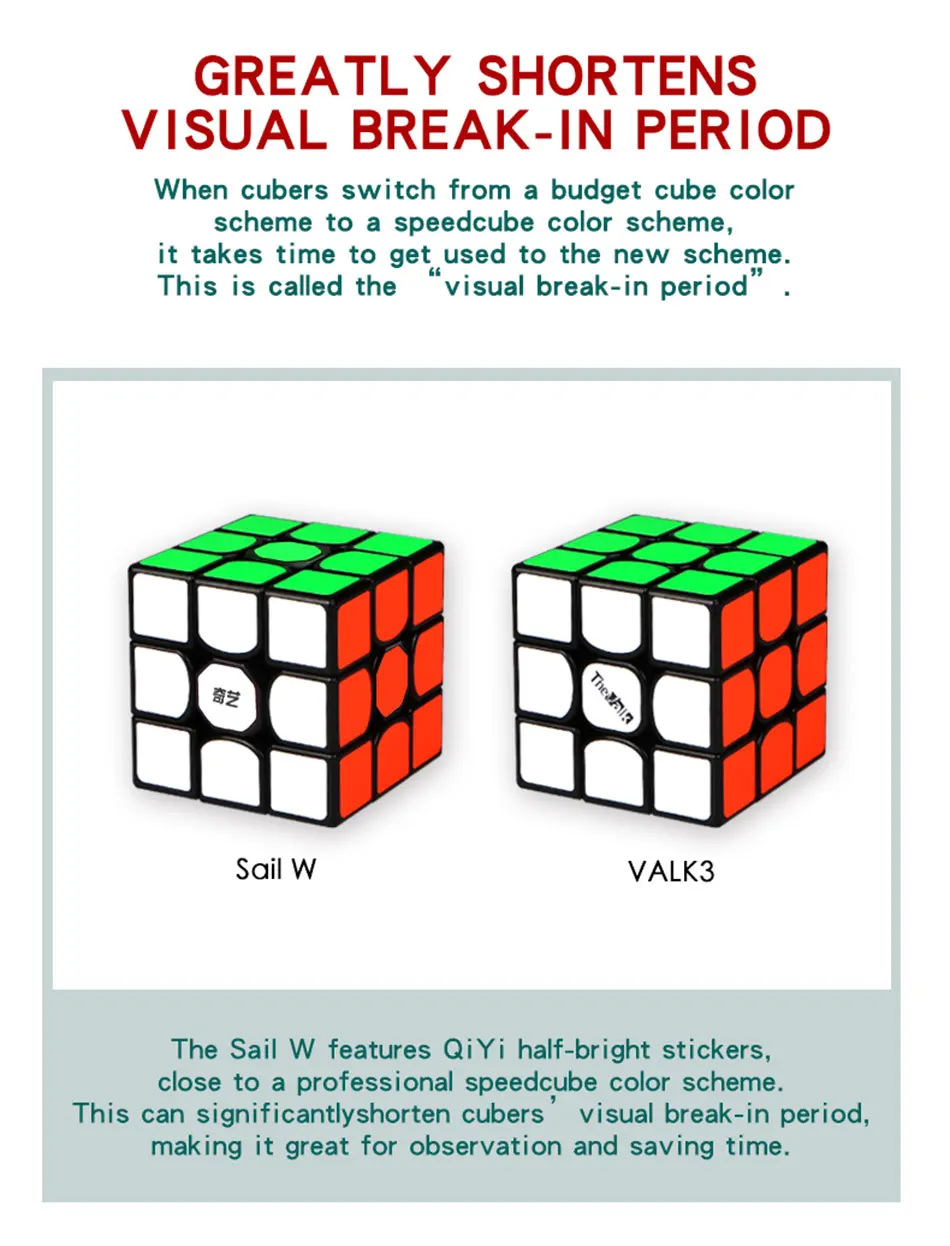 1 шт. Классические игрушки 3x3x3 ABS стикер блок высокое качество скорость разноцветный волшебный куб обучающие и образовательные головоломки Cubo Magico игрушки