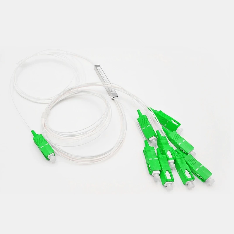 

10 PCS/Lot 1X16 PLC SC/APC SM 0.9mm G657A1 PVC 1m FTTH Fiber Optic Splitter