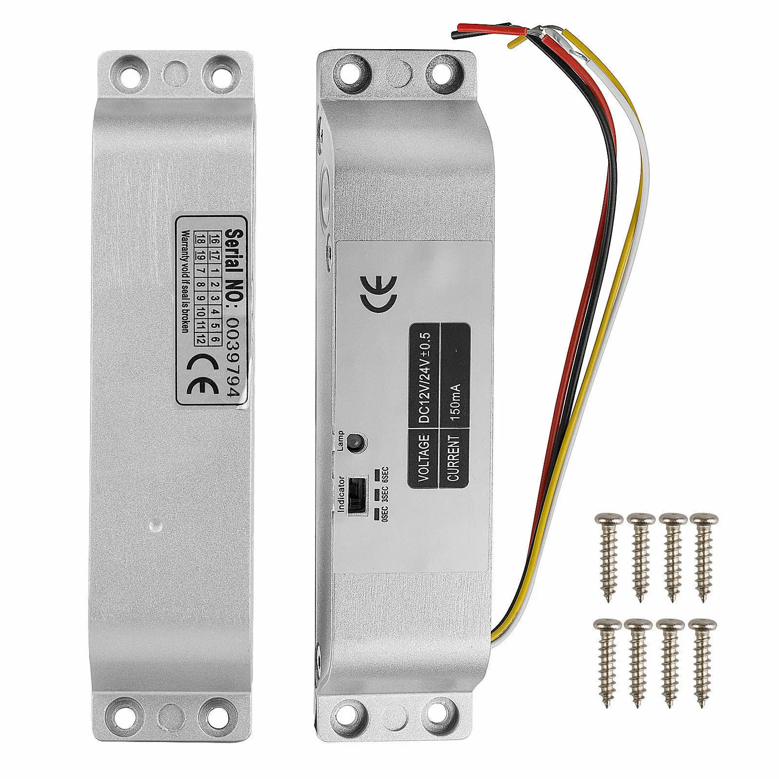 Алюминиевый Электрический замок болт для защиты дверей|Электрический замок| |