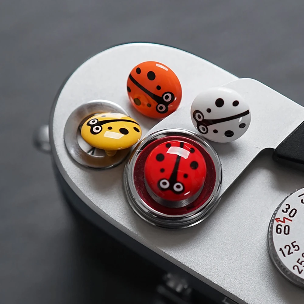 Металлическая Божья коровка выпуклая кнопка спуска затвора для камеры с