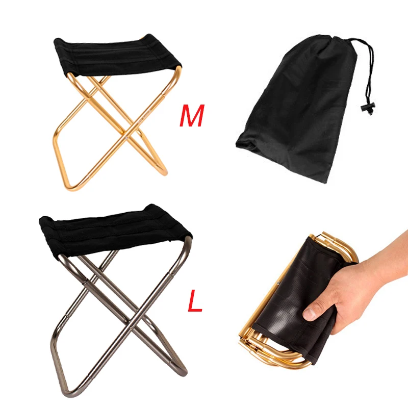 

Складной рыболовный стул, легкий складной алюминиевый стул для пикника и кемпинга, удобная переноска, уличная мебель