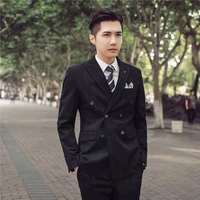 men suits 2 pieces jacket pants business uniform office suit wedding groom tuexdo slim fit casual formal asian size mens sets