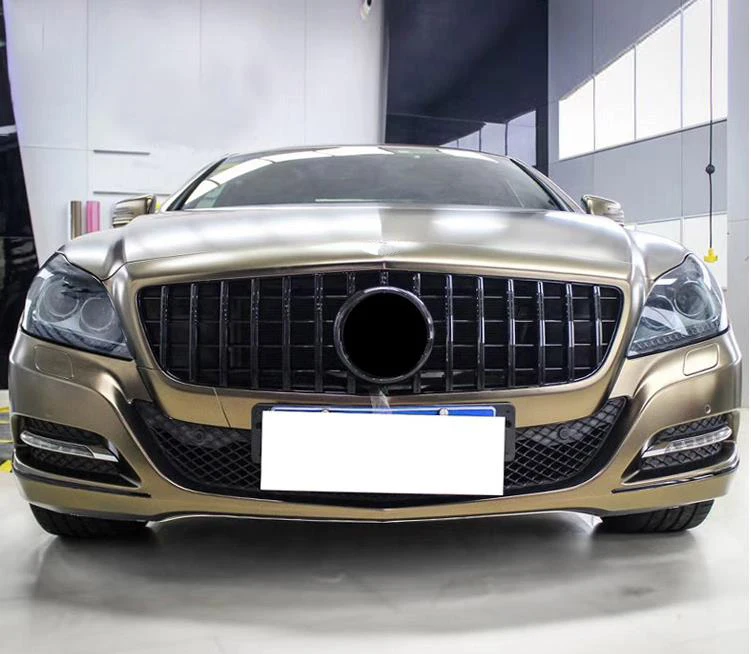 Для W218 GT решетка GTR решетка для Mercedes Benz CLS класс 2011- Сменная сетка автомобильные аксессуары передний бампер без эмблемы