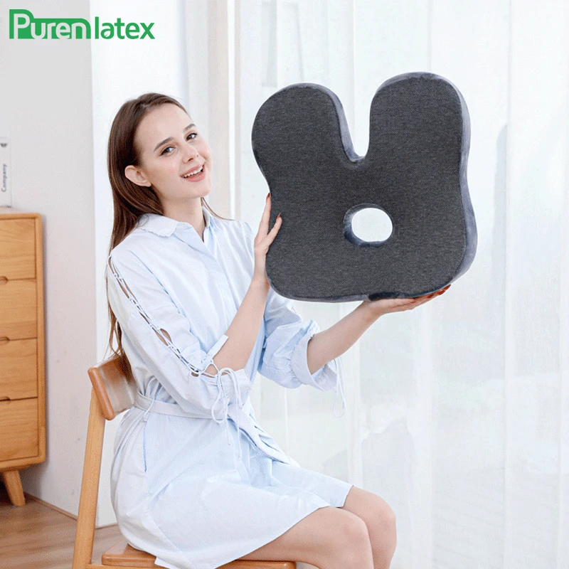 Ортопедическая подушка из пены памяти PurenLatex 42*42 для сиденья коврик инвалидной