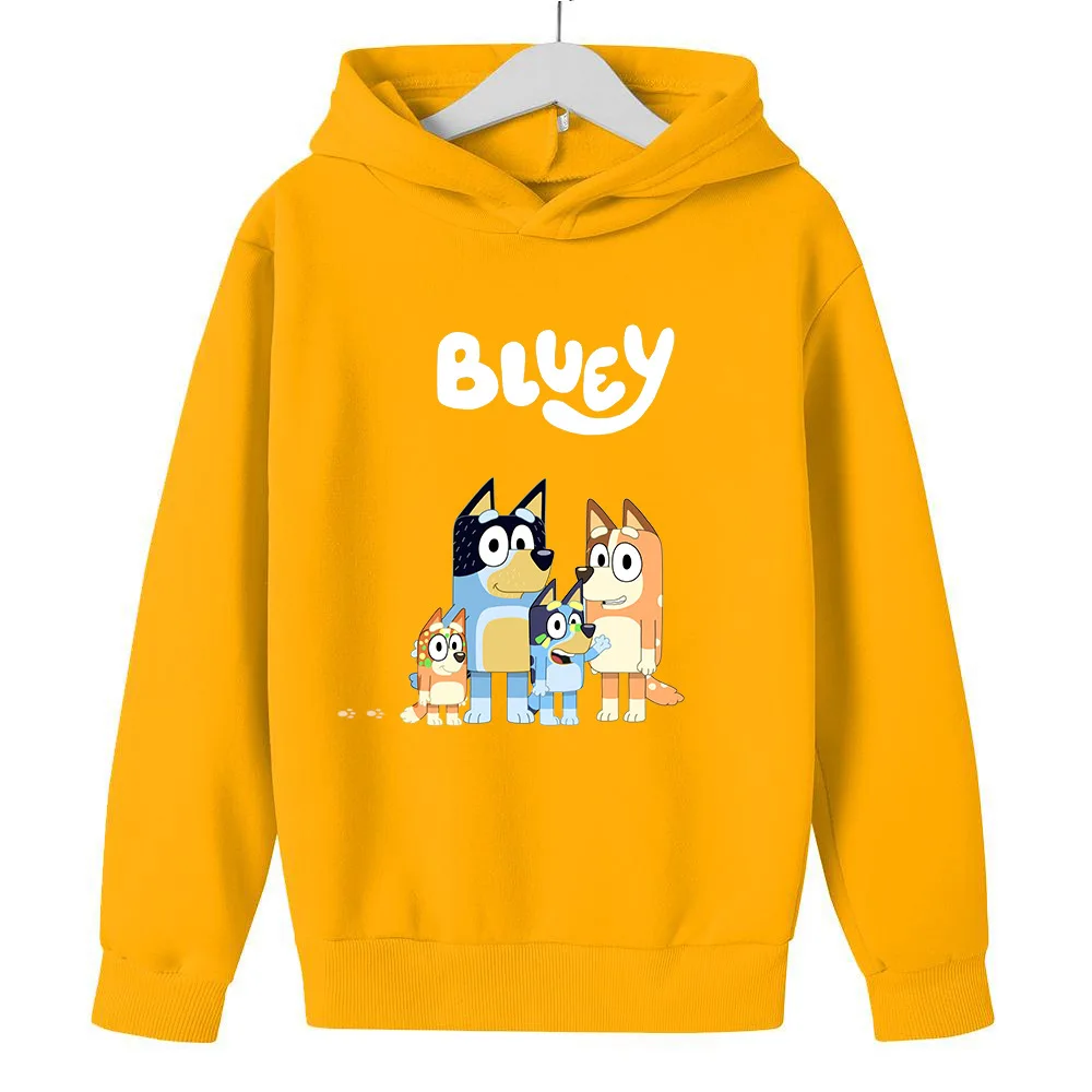 

2D Bluey Cartoon Hoodies Kids Boy Girl Clothes Anime Clothes Oversize Sweatshirt Children's Coat Baby Clothes Casual Jogging Top