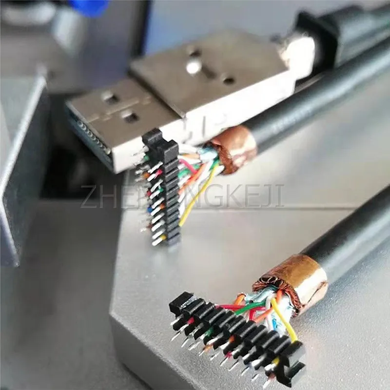 

Small Double Sided Peeler Multi-core Wire Data Line Telephone Line Double Layer Wire Peeling Machine Stripping Equipment 220V