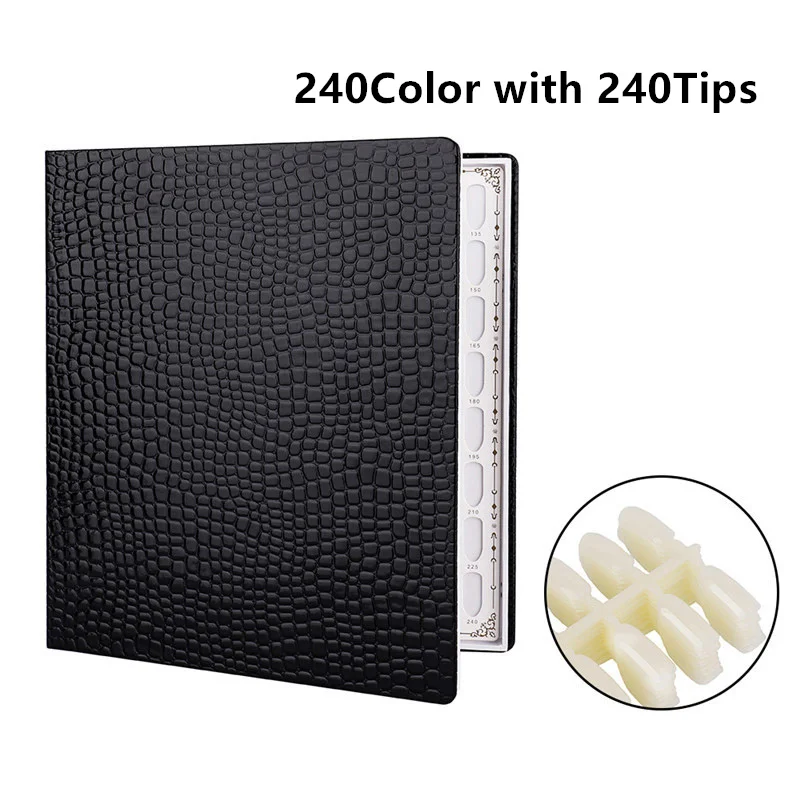 Дисплей для ногтей с подставкой книга советами дизайна 80/120/160/216/240/308 гель-лаков