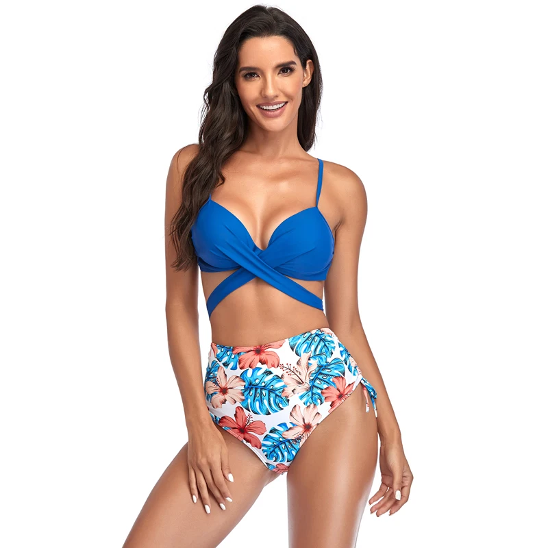 

Women Swimsuit 2022 Bikini Sexy Floral Suit for Women thong Beach Swimming Vintage Female Bodysuit micro string Mini Swimwear