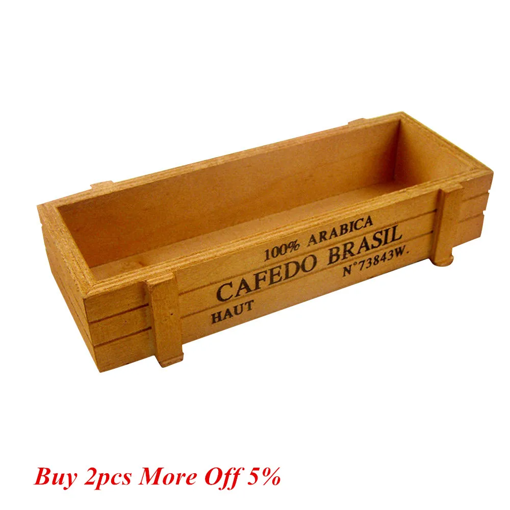 Лидер продаж винтажные деревянные ящики цветочный горшок кухонный Настольный