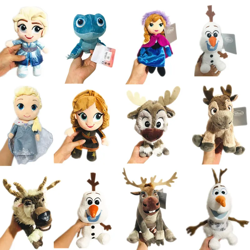 Бесплатная доставка 1 шт./лот плюшевая кукла Анна олень снеговик подарок детские