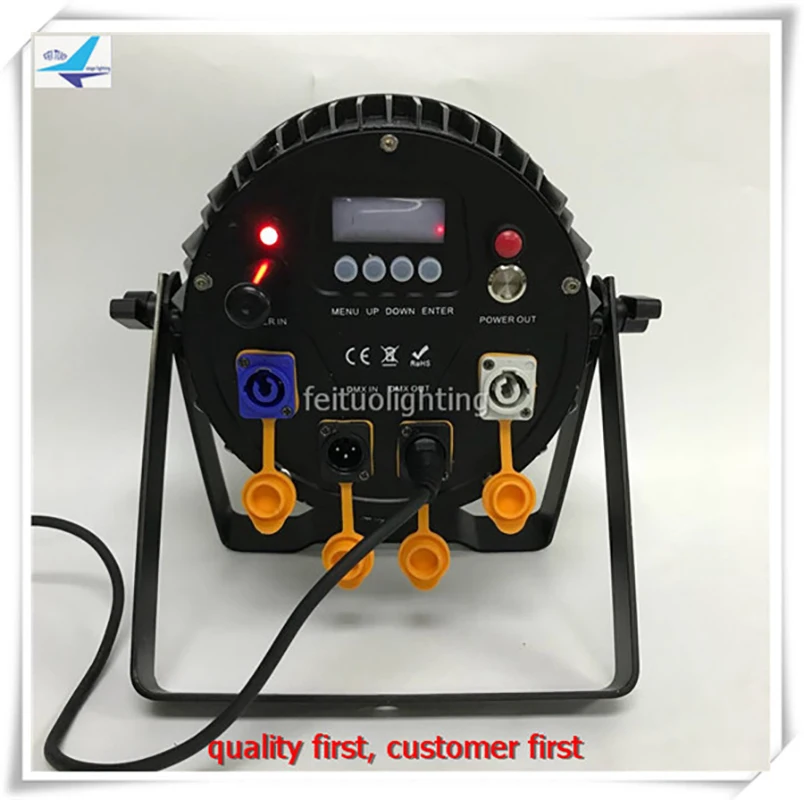 4/lot Wireless Battery LED Par Light 12x18w RGBWA UV 6IN1 WIFI Control Stage DJ Lighting Uplight IP65 can | Освещение