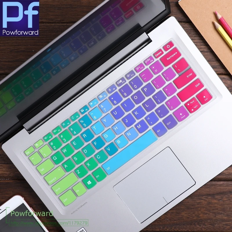 rainbow Клавиатура ноутбука кожного покрова для lenovo Ideapad S145 L340 S340 14 АСТ сут на иммуноглабулин G 14ikb s145-14ast s145-14IWL S145-14igm s145-14ikb - Цвет: rainbow
