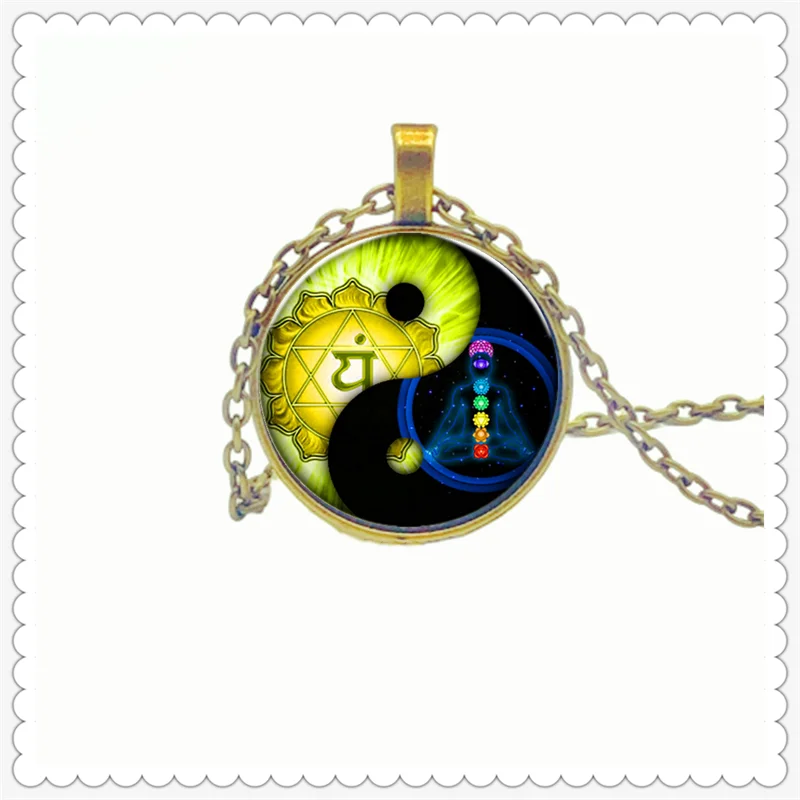 

Yin Yang Tai Chi boutique pattern pendant necklace, round pendant classic fashion men and women necklace