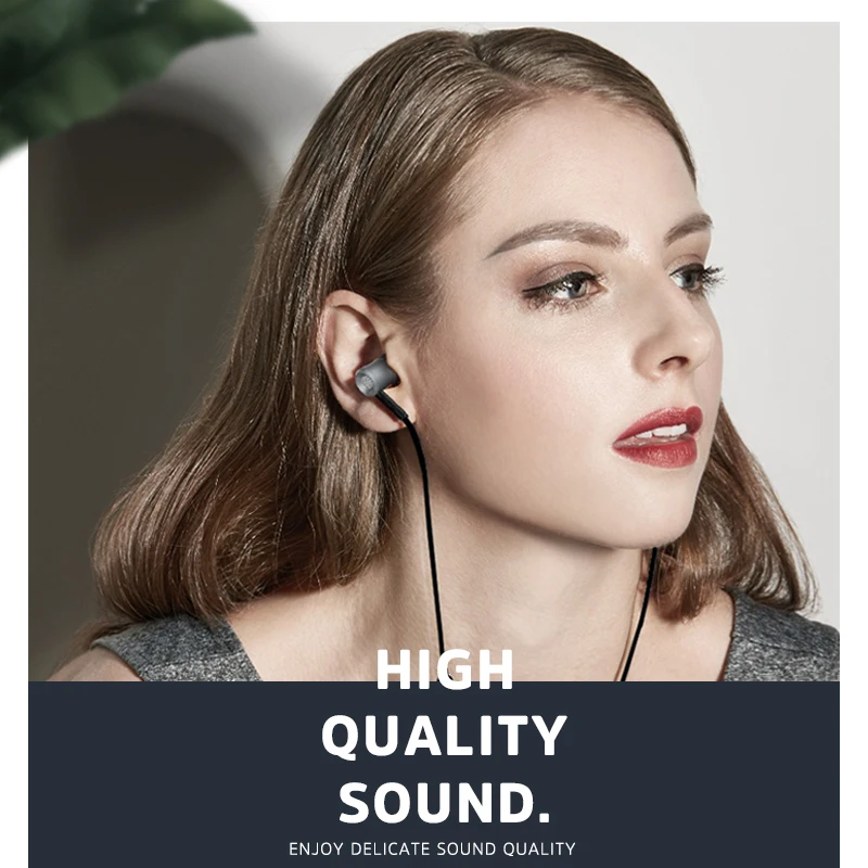 Универсальные проводные наушники Kivee с микрофоном стерео усиленными басами для