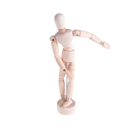

3 Sizes 4.5''/5.5'' 8" Drawing Model Wooden Human Male Manikin Jointed Mannequin Puppet 1PCS