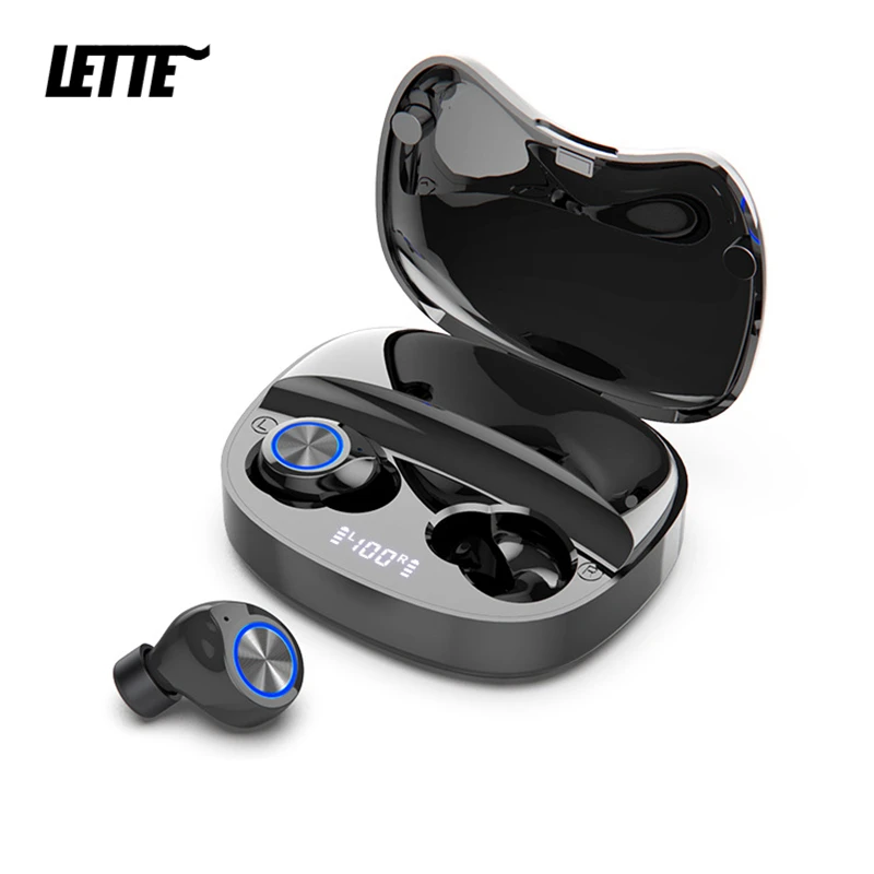 

Bluetooth Earphones Binaural Call Wireless Automatic Pairing Battery LED Power Display Portable In-ear TWS Earbuds