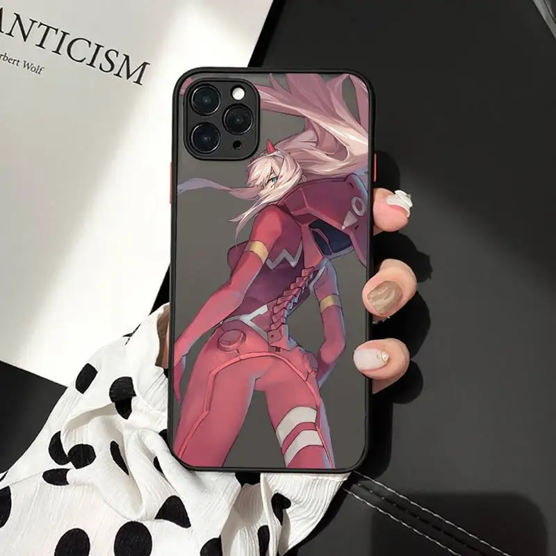 

DARLING in the FRANXX ZERO TWO Phone Case matte transparent For iphone 7 8 11 12 plus mini x xs xr pro max cover