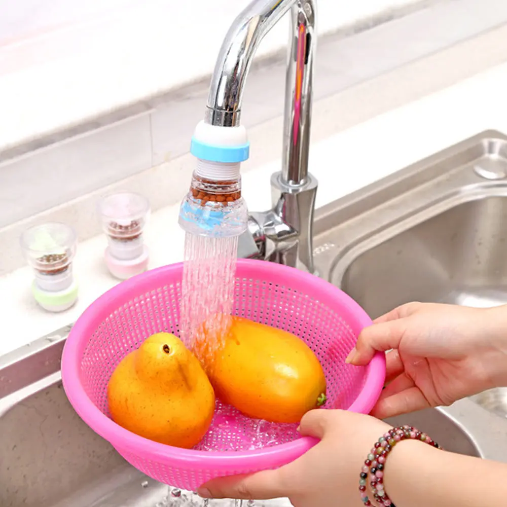 Поворотный кухонный кран сопло брызги воды пузырьковый душ фильтр для