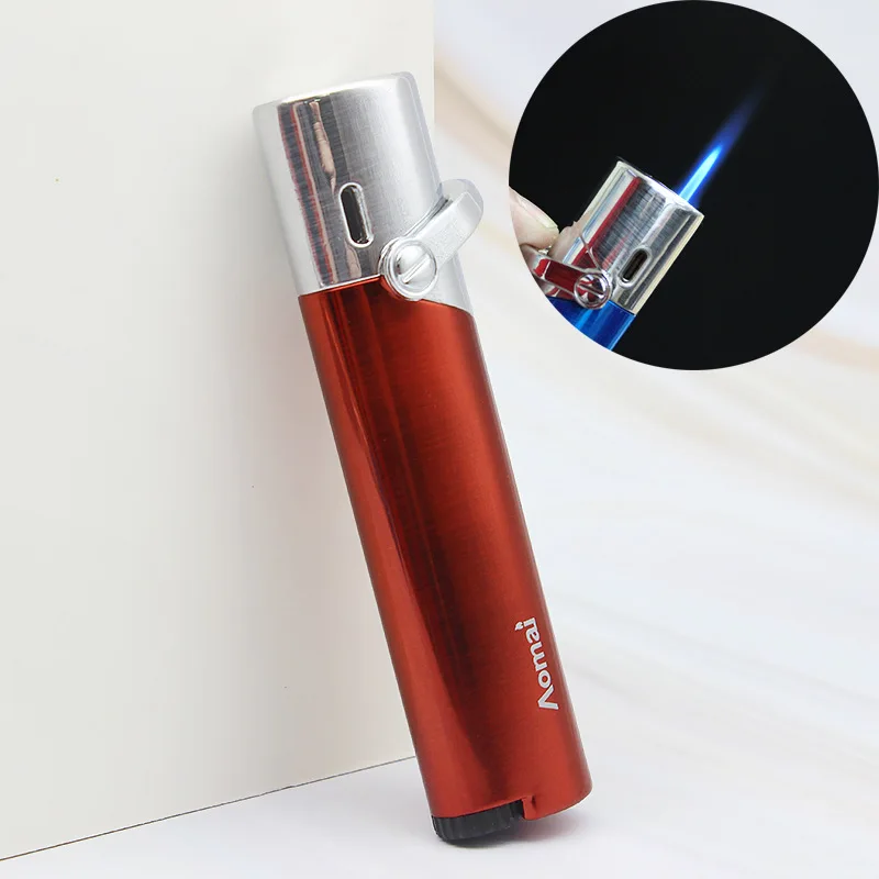 Металлический фонарь длинная струйная зажигалка турбо Бутановая Зажигалка для