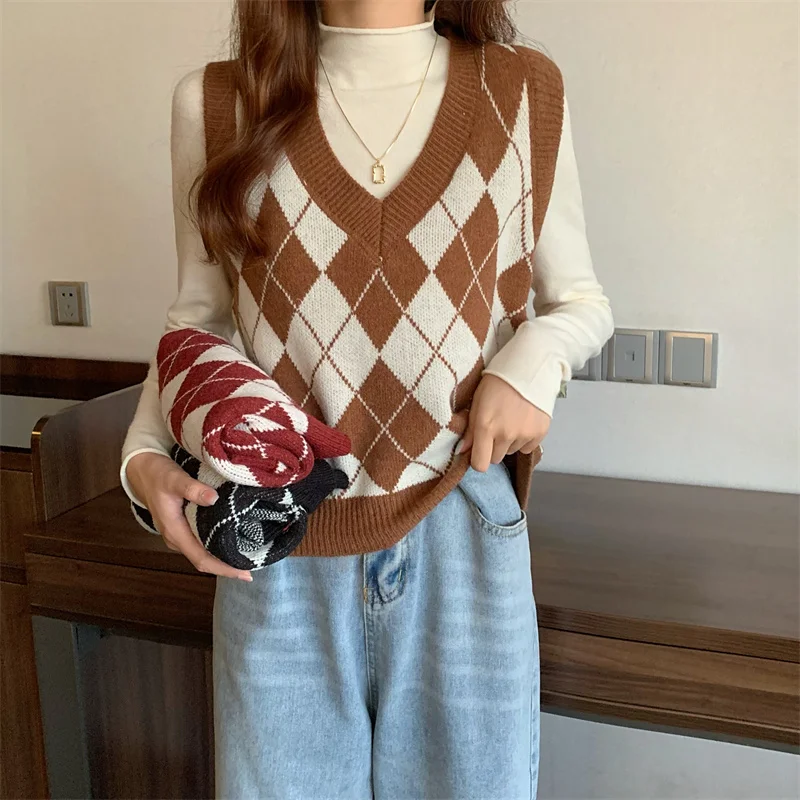 

Женский свитер в стиле ретро, свободного покроя