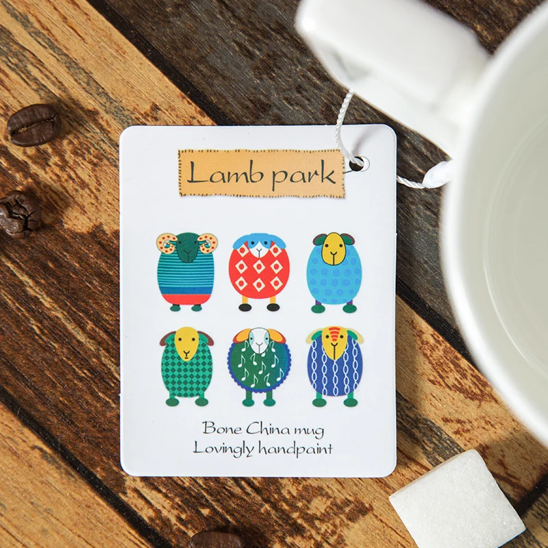 Новинка 2020 керамическая кофейная кружка с изображением животных овец и чайная