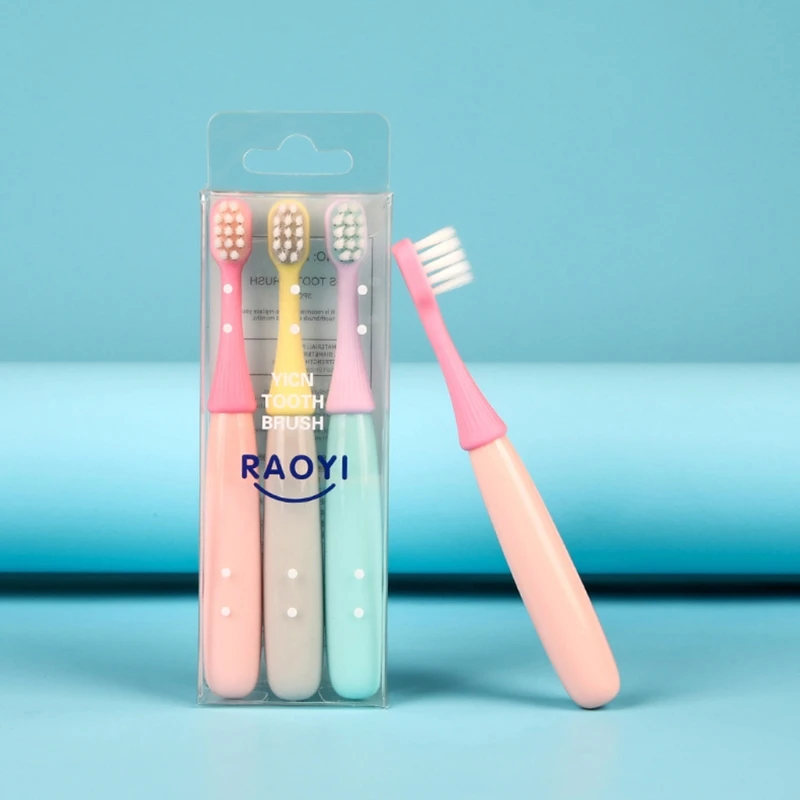 

3 Pcs/Set Soft Bristles Cute Children Toothbrushes Cartoon Mushroom Head Teeth Brush Baby Kids Dental Oral Hygiene Care