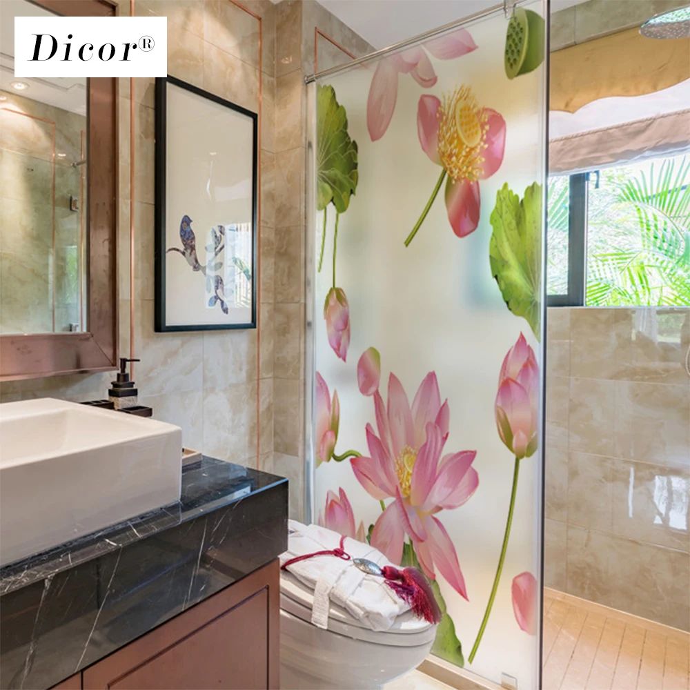 Матовая непрозрачная стеклянная наклейка для домашнего декора с изображением