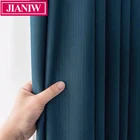 Современные светонепроницаемые занавески JIANIW, драпировки, жалюзи, теплоизолированные Оконные Занавески для гостиной, спальни