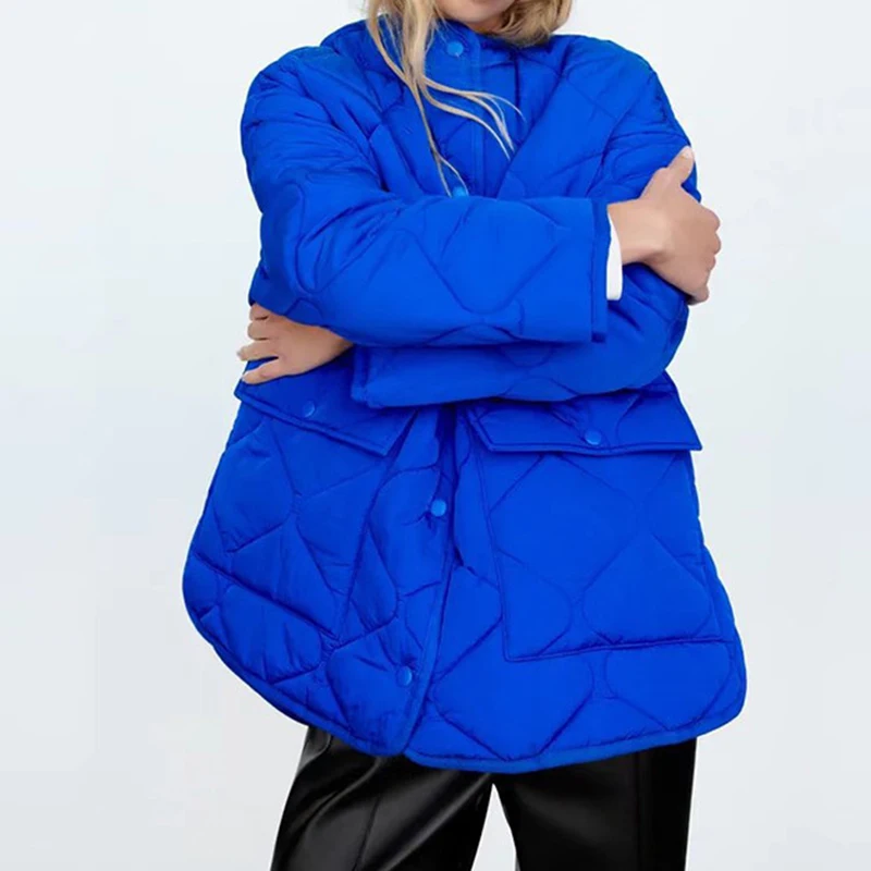 Sungtin зимние утолщенные теплые парки пальто для женщин без воротника раздельные