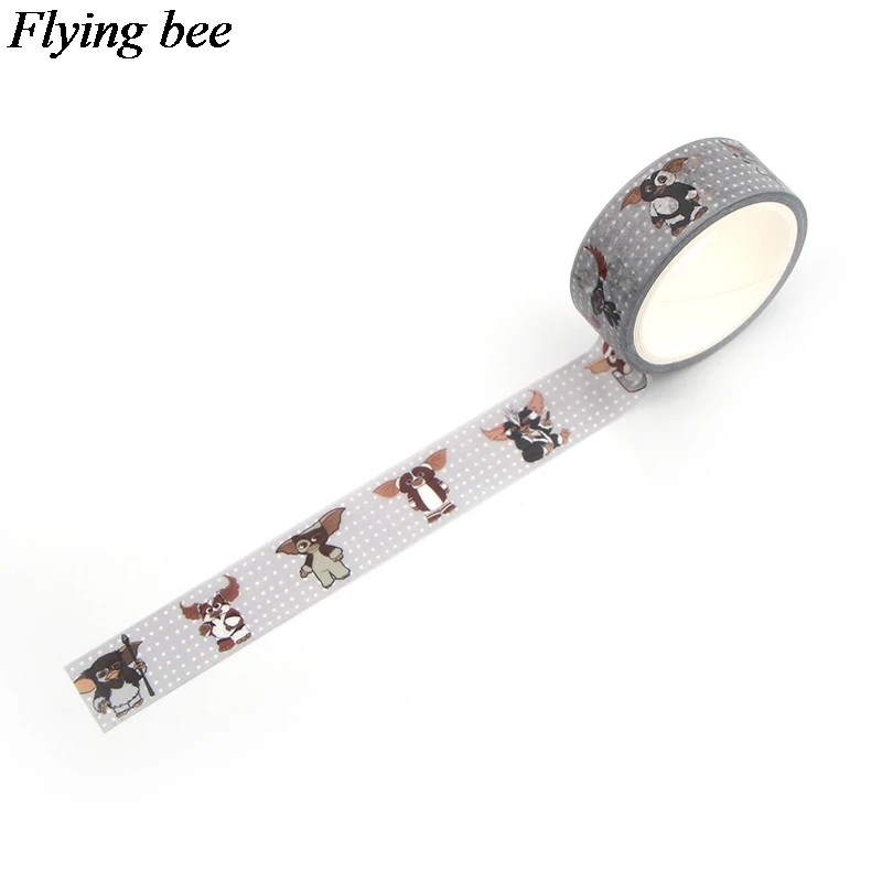 Flyingbee 15mmX5m Бумага васи лента фильм креативная клейкая DIY Скрапбукинг стикер