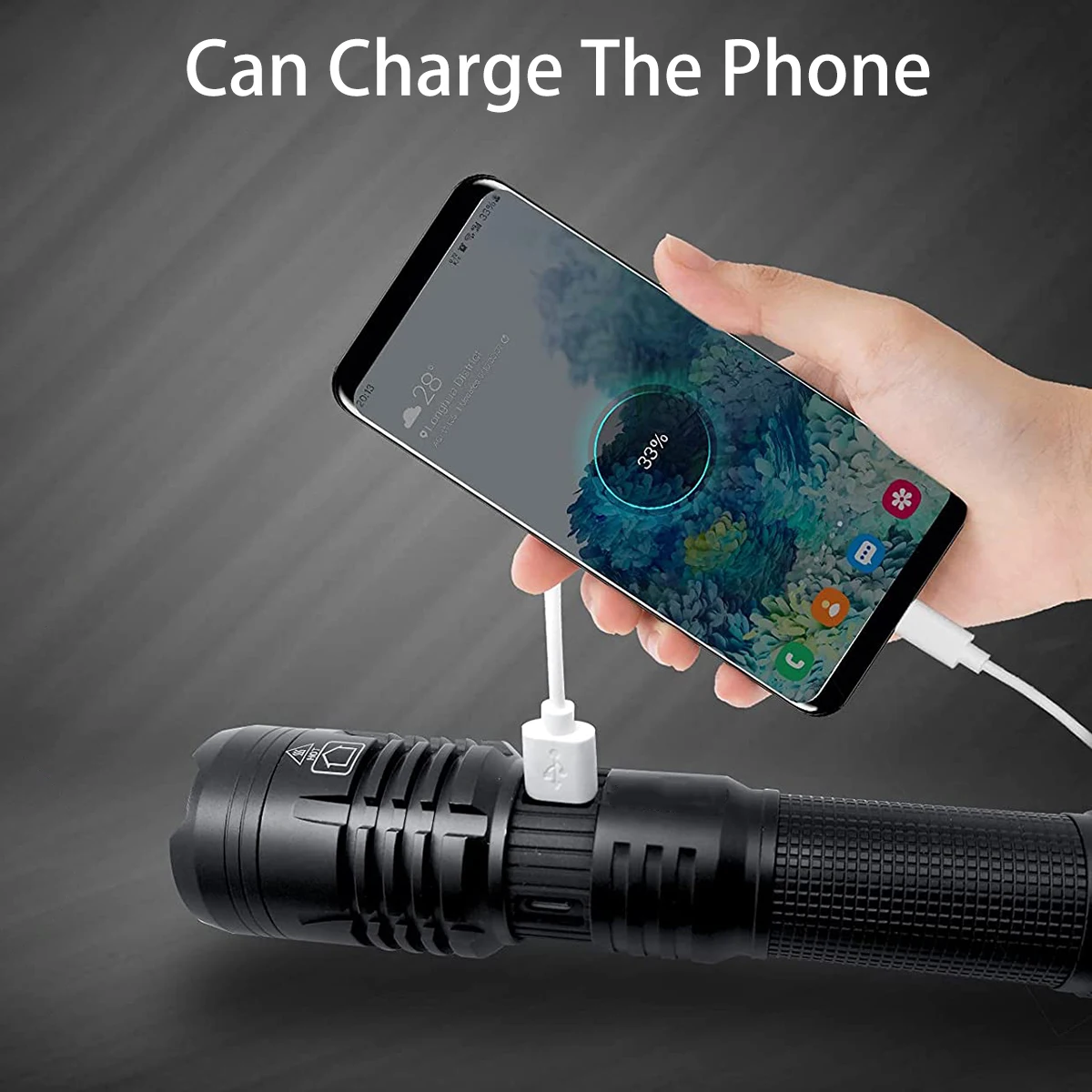 high powerful xhp160 led flashlight super bright zoomable tactical flashlight 18650 or 26650 battery usb rechargeable torch free global shipping