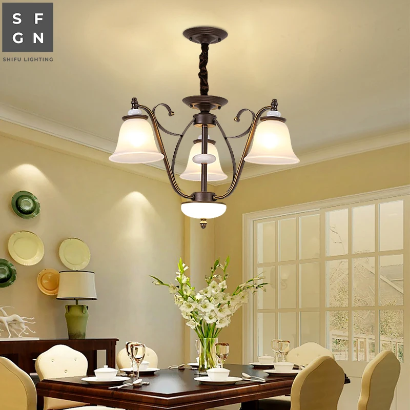 Люстра Светодиодная потолосветильник железный светильник в американском стиле