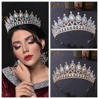 a111 new bridal crown and tiara crystal hair jewelry wedding headband rhinestone women headpiece queen pageant gifts headwear
