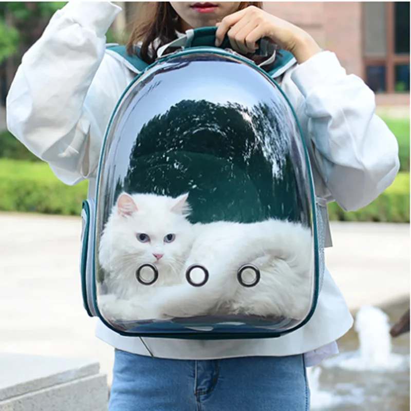 

Large-Capacity Cat Backpack, Pet Outdoor Travel Bag, Small Dog And Cat Breathable Transparent Space Bag, Pet Tools