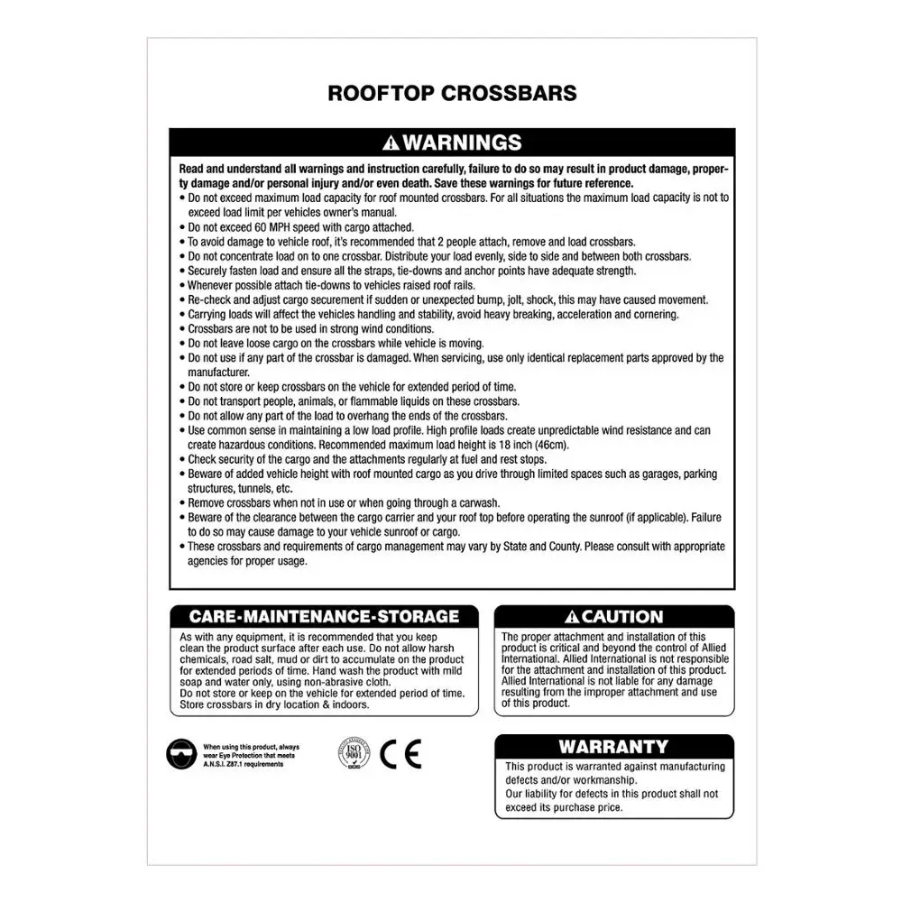 Багажник на крышу SANJODS универсальный горизонтальный багажник Каяка который